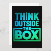 考え箱の外やる気を起こさせる引用文 シーズンカード (正面/裏面)