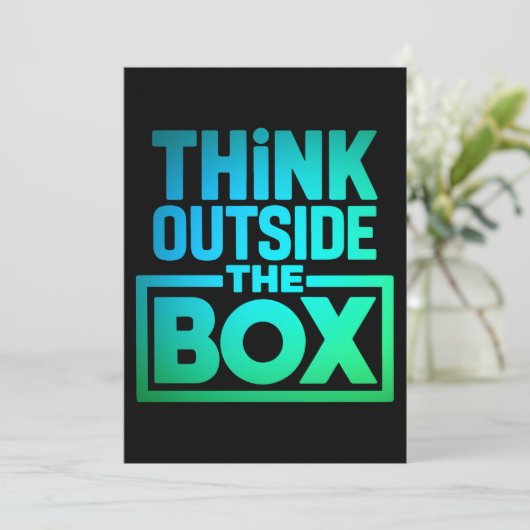 考え箱の外やる気を起こさせる引用文 シーズンカード (スタンド正面)