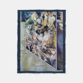 考え箱の外 フリースブランケット (正面)