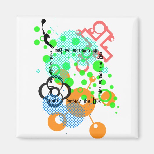 考え箱の外 マグネット (正面)