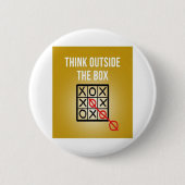 考え箱の外 缶バッジ (正面)