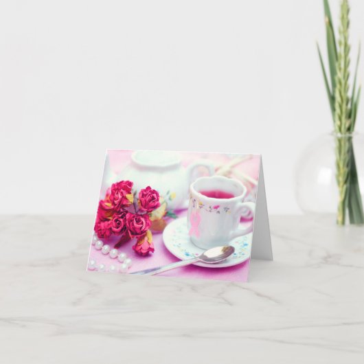 考え紅茶 カード (正面)