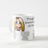 考え終了 コーヒーマグカップ (正面左)