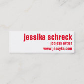 考え給家 スキニー名刺 (裏面)