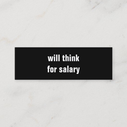 考え給家 スキニー名刺 (正面)