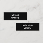 考え給家 スキニー名刺 (正面/裏面)