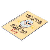 考え羊について – おもしろい ノートブック (左側)