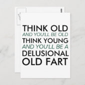 考え老けて ポストカード (正面/裏面)