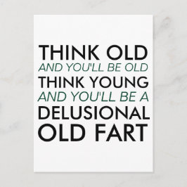 考え老けて ポストカード