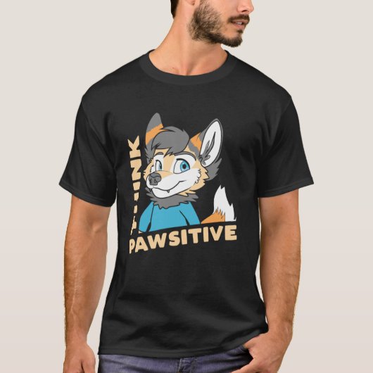 考え考え可愛い前向きOwOフルスーツ Tシャツ (正面)