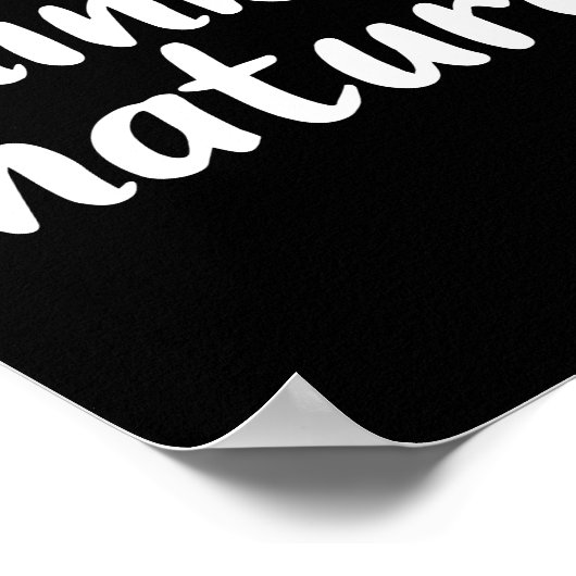 考え自然 ポスター (角)