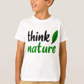 考え自然 Tシャツ (正面)