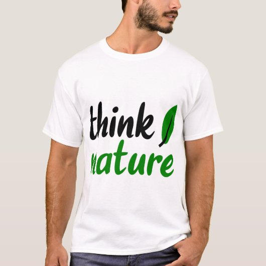 考え自然 Tシャツ (正面)