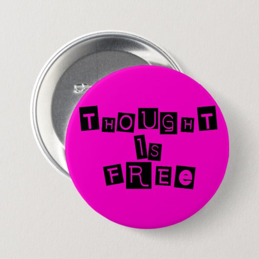 考え自由 缶バッジ (正面&裏面)
