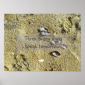 考え話日明の海の写真ポスター ポスター (正面)