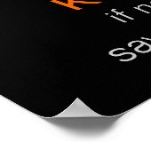 考え話 – ポスター、文字、または投稿の前 ポスター (角)