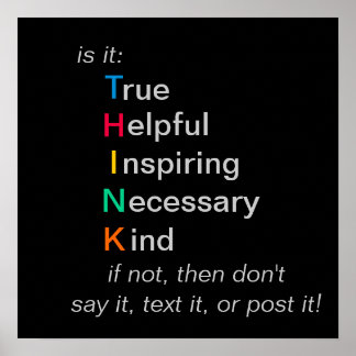 考え話 – ポスター、文字、または投稿の前 ポスター