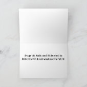 考え誕生日の「お前」**** カード (内部)