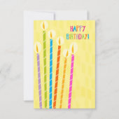 考え誕生日 カード (正面)