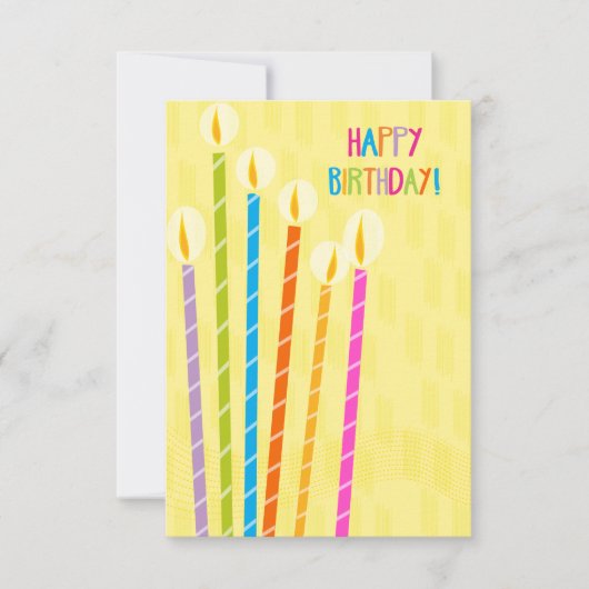 考え誕生日 カード (正面)