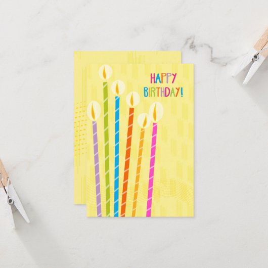 考え誕生日 カード (正面/裏面インサイチュ)