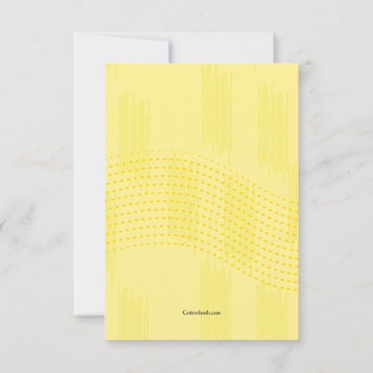 考え誕生日 カード (裏面)