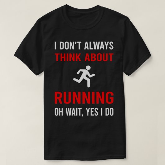 考え走走Runnerについて Tシャツ (デザイン正面)