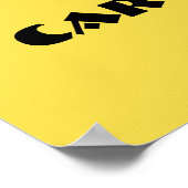 考え車ファンキーA3ポスター ポスター (角)