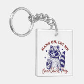 考え過ぎたアライグマ キーホルダー (正面左)