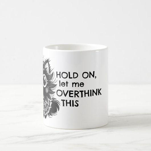 考え過ぎた猫 コーヒーマグカップ (中央)