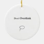 考え過ぎてはいけない セラミックオーナメント (裏面)