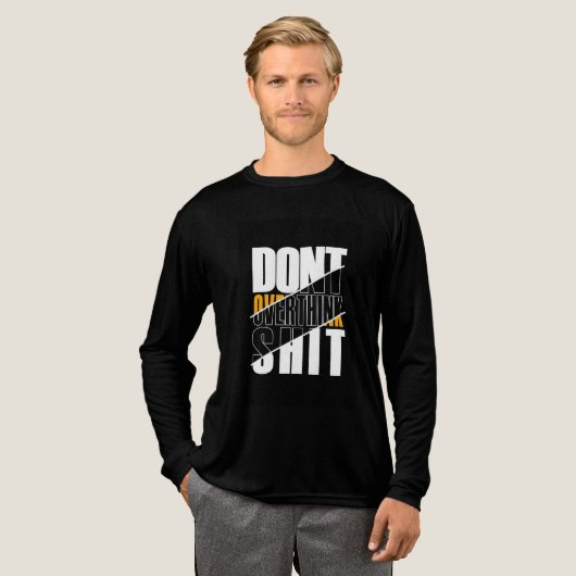 考え過ぎてはいけない トライブレンドTシャツ (正面全体)