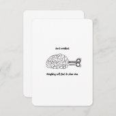 考え過ぎないで、大丈夫 – フラットカード (正面/裏面)