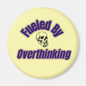 考え過ぎによって燃料 – スカルシール マグネット (正面)