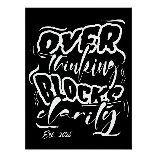 考え過ぎは明快さを妨げる。2025 ポスター (正面)