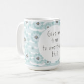 考え過ぎるマグ コーヒーマグカップ (正面左)