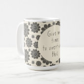 考え過ぎるマグ コーヒーマグカップ (正面左)