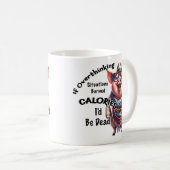 考え過ぎる豚のマグカップ コーヒーマグカップ (正面右)