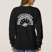 考え過ぎ、自己気にとメンテルの健康認識度 スウェットシャツ (裏面)