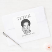 「考え違法ではない」 スクエアシール (封筒)