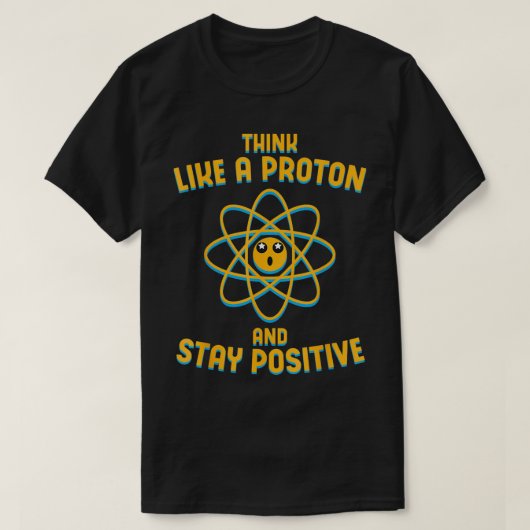 考え陽子とstayの科学前向き tシャツ (デザイン正面)