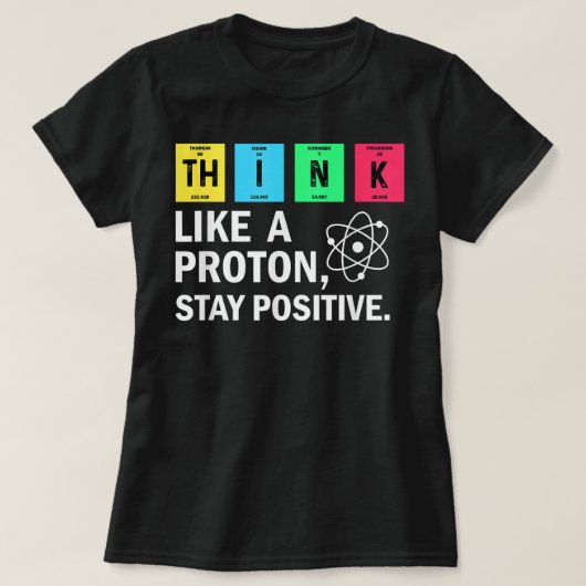 考え陽子の滞留前向きおもしろい学 Tシャツ (デザイン正面)