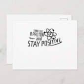 考え陽子科学の贈り物カッコいいのように ポストカード (正面/裏面)