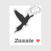 考え飛んでいるるパーソナライズされた: Cockatiel Laptop シール (シート)