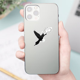 考え飛んでいるるパーソナライズされた: Cockatiel Laptop シール