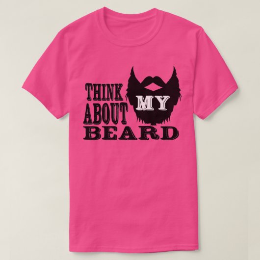 考え髭 Tシャツ (デザイン正面)
