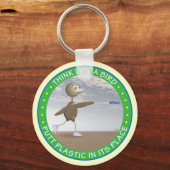 考え鳥のように キーホルダー (正面)