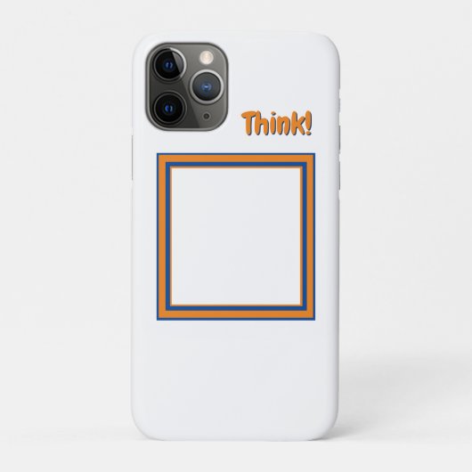 考え!ボックスの外側(カスタマイズ可能) Case-Mate iPhoneケース (裏)