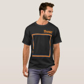 考え!ボックスの外側(カスタマイズ可能) Tシャツ (正面フル)