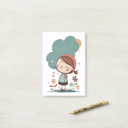 考え ポストイット (デスク上)